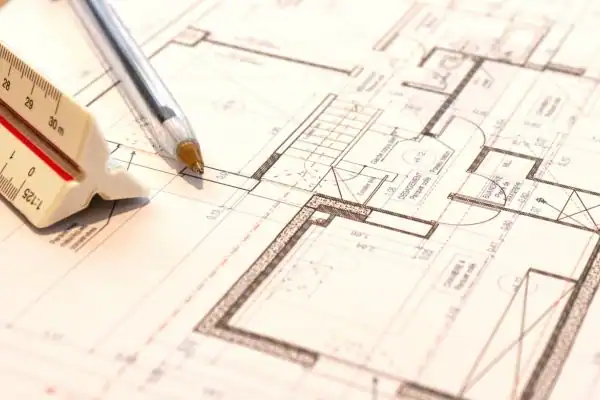 Image of architect Winsford drawings